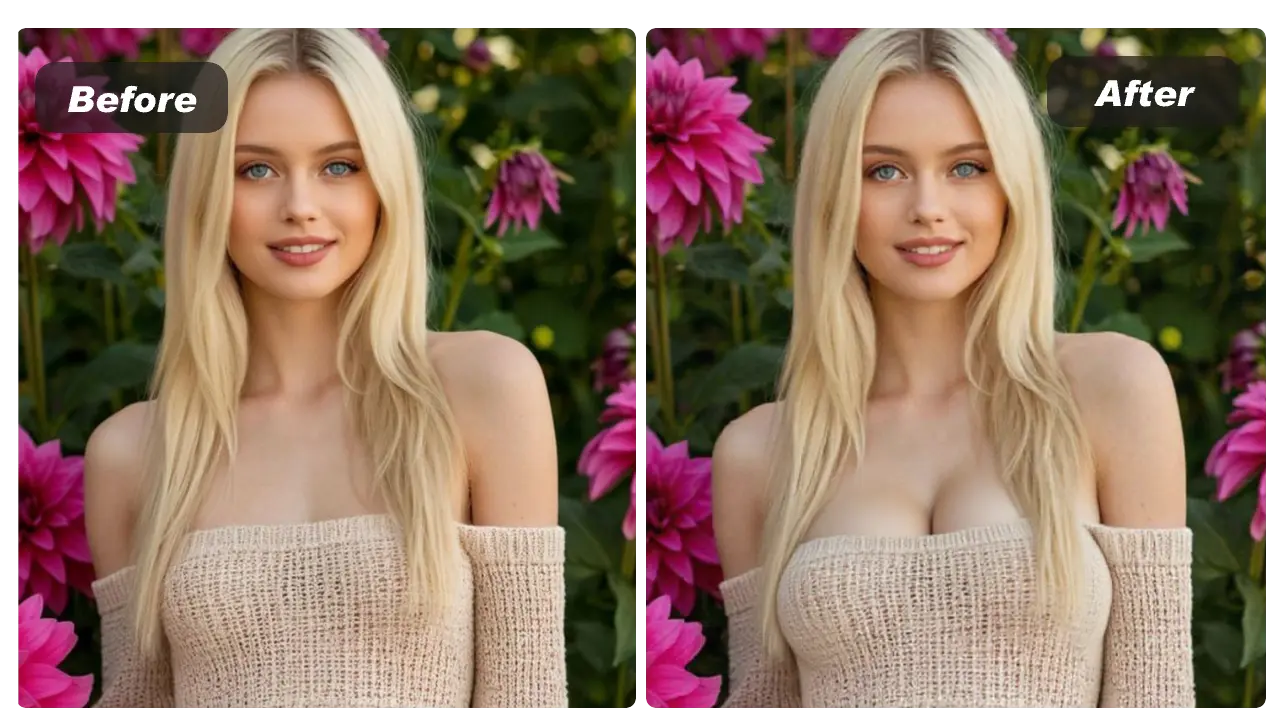 Step 3 - Download your ai body editor edited photo